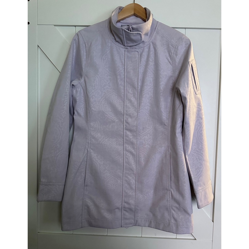 Athleta Lilac Paisley Print Zip Up Jacket Women's‎ Medium NWOT - Picture 9 of 16